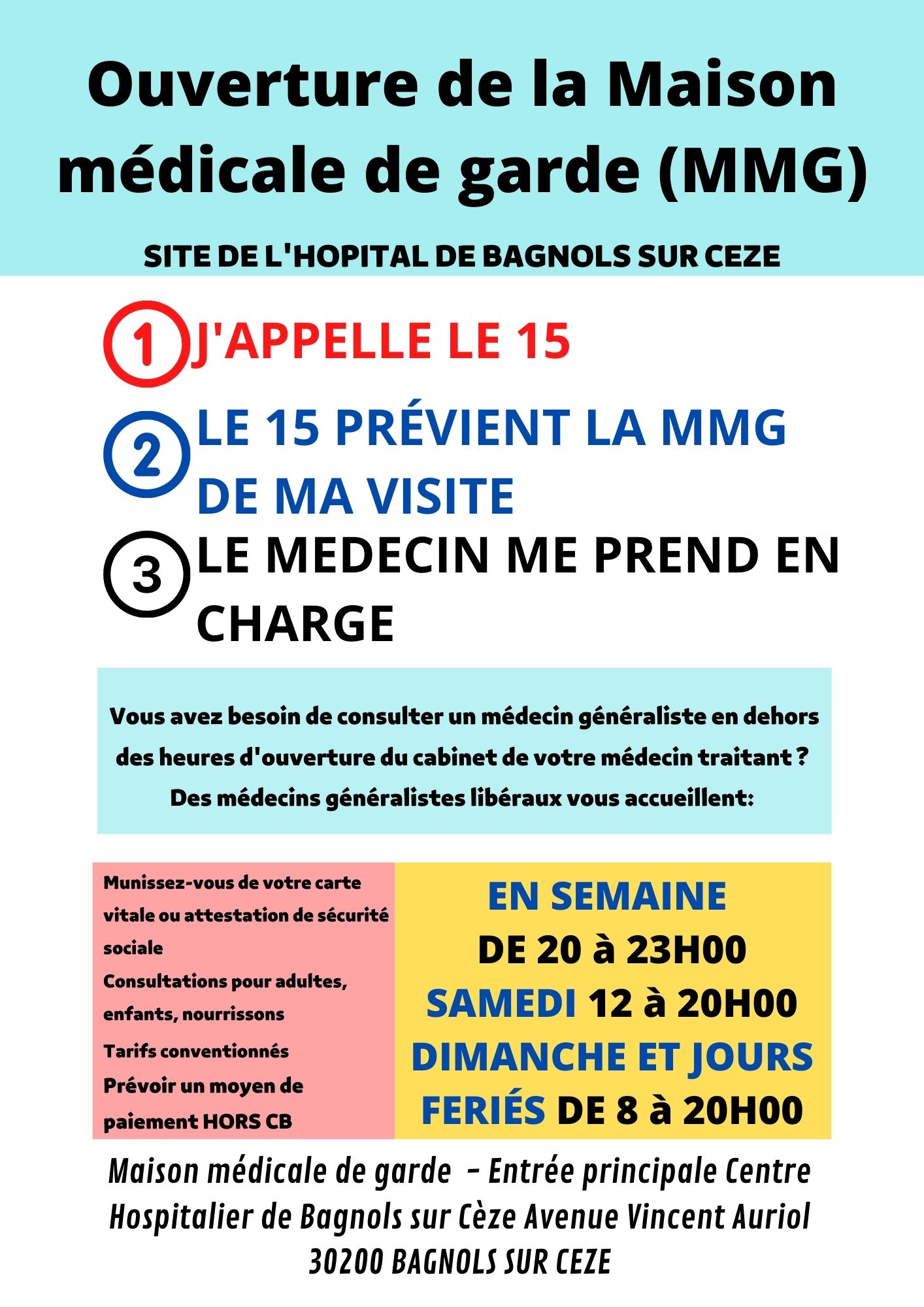 Ouverture de la Maison médicale de garde MMG 2