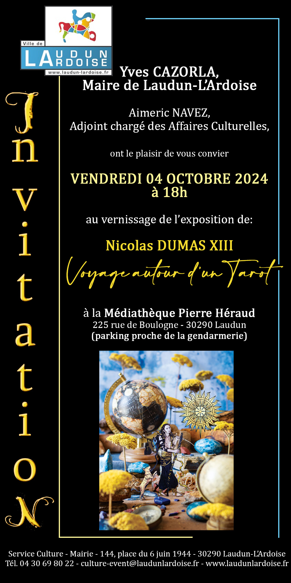 Carton vernissage Nicolas Dumas