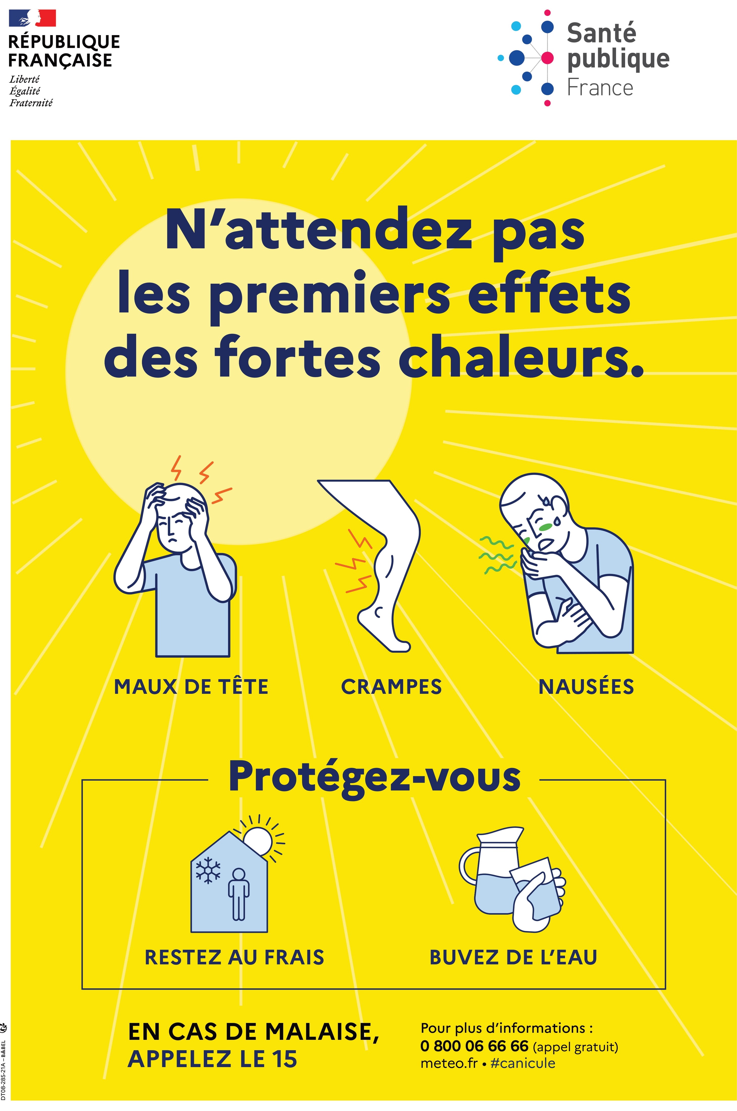 affiche prévention canicule Effets 1